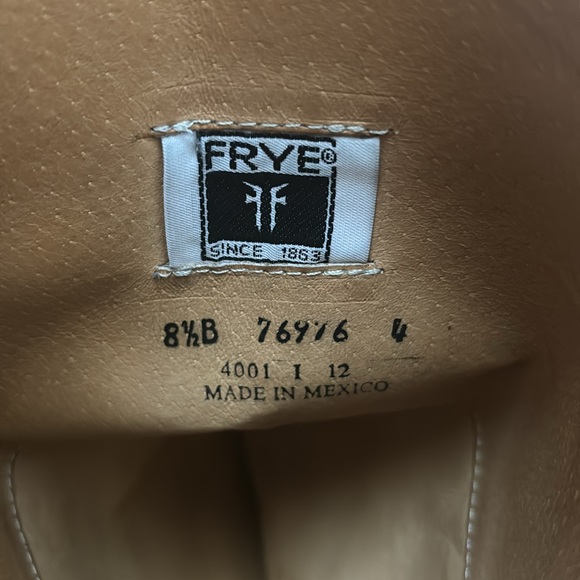 FRYE WOMENS LINDSEY PLATE TALL CHOCOLATE BROWN LEATHER RIDING BOOTS SIZE 8.5 - Picture 8 of 8